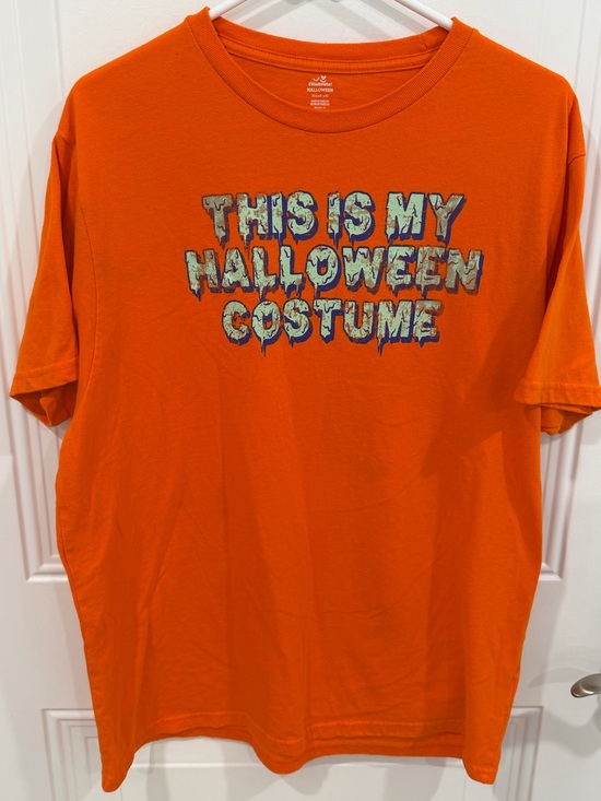 Celebrate Halloween Tops - Bright Orange "This Is My Halloween Costume" Tee